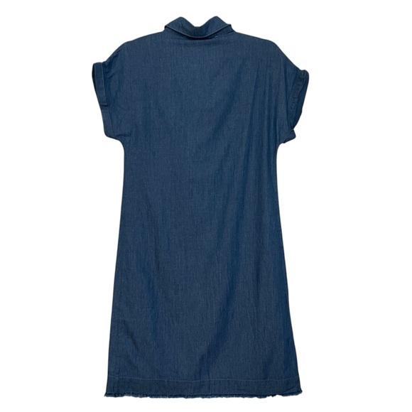 JessaKae Denim Chambray Short Sleeve Shirtdress Blue XS NWT Western Contemporary - Picture 4 of 5
